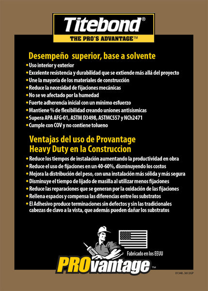 Adhesivo para Construcción "Heavy Duty"