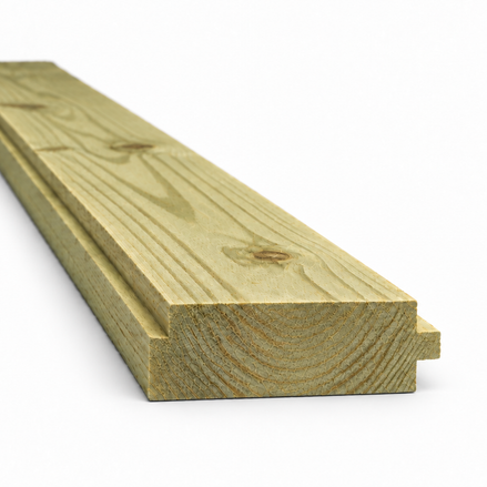 Machimbrado de Pino Tratado 1" × 6"