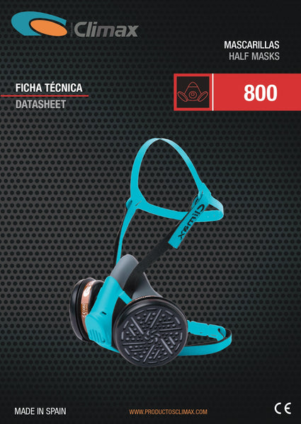 Mascara Medio Rostro Reusable con Filtro