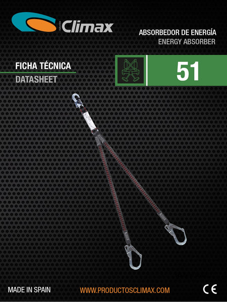 Eslinga Anticaídas con Absorbedor de Impacto - Cod. 51
