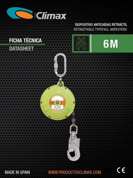 Dispositivo Retractil Anticaidas de 6M