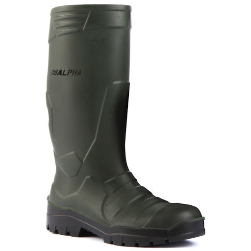 Bota De Seguridad De Poliuretano Alpha S4 Verde/Negro